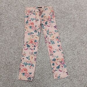 Jessica Simpson Pink Floral Boot Cut Jeans